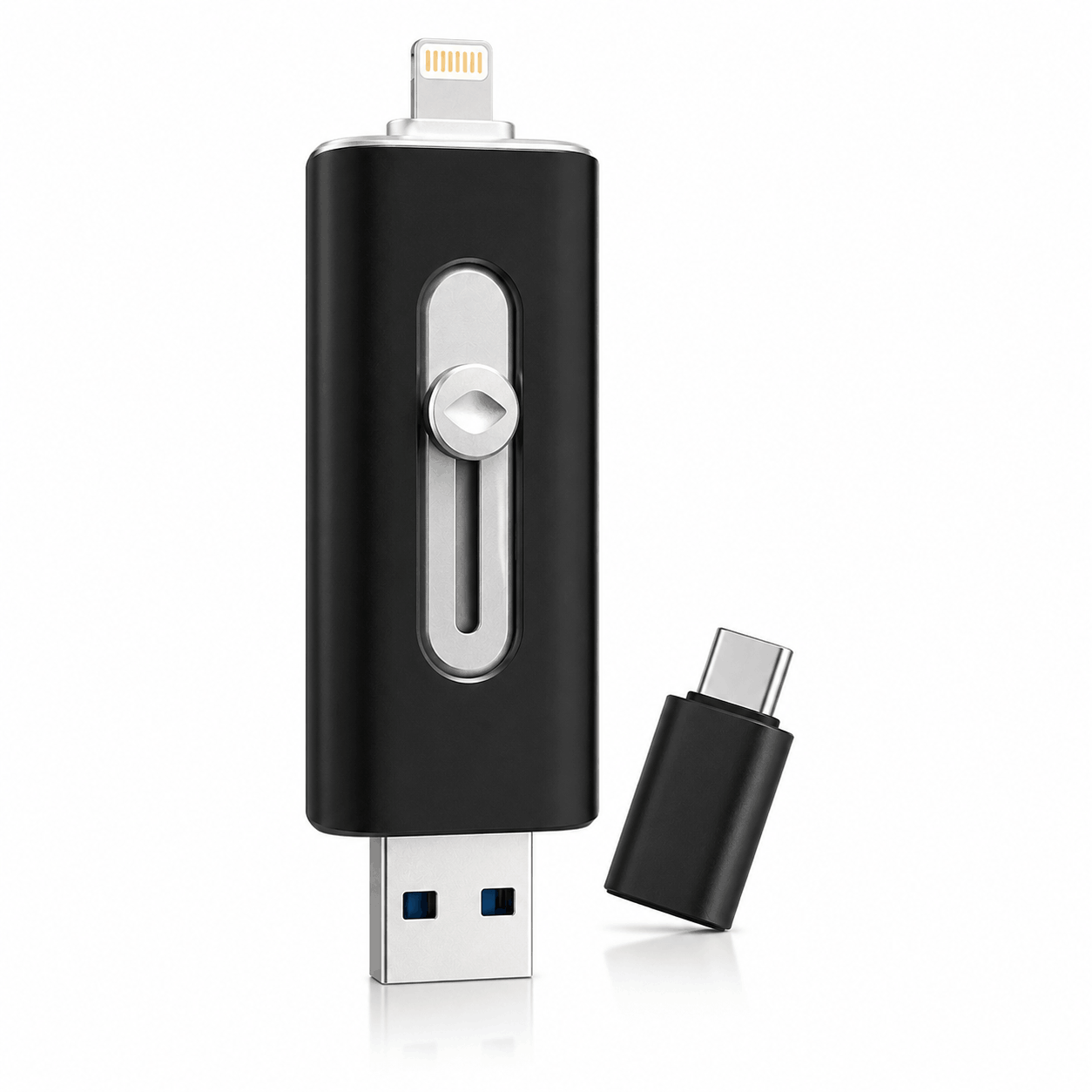 Plugea™ 1000 Go + Adaptateur - Clé de Sauvegarde 4-en-1
